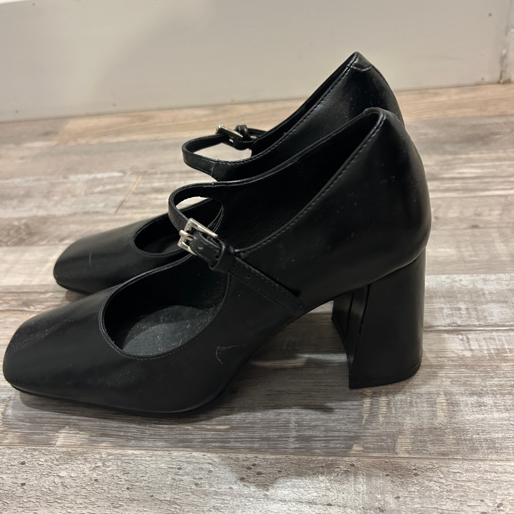 Jeffrey Campbell Black Mary Jane Heels